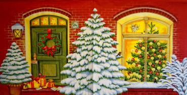 167 Winterlandschaft - 3-lagig -1/2 (rot) - Ihr