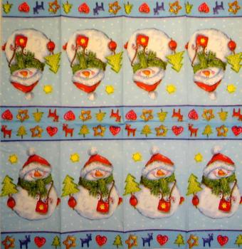 089 Schneemann - 4-lagig - Taschentuch