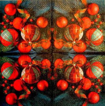 098 Kugeln - 3-lagig - 40x40cm