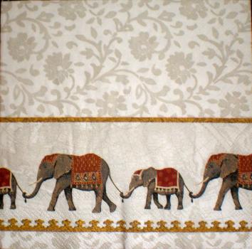 010 Elefant - 3-lagig - (weiß) - Ihr