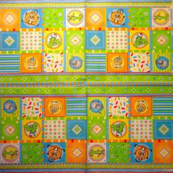 016 Animals Africa: Divers - 3-ply (blue)