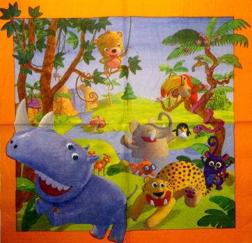 013 Tiere Afrika: Diverse - 3-lagig