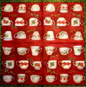 070 Dishes - 3 ply (red) - Ambiente