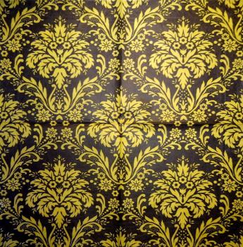 004 Muster - 3-lagig (schwarz/gold)