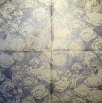 724 Rosen - 3-lagig (silber) - Home Fashion