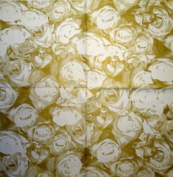 724 Rosen - 3-lagig (gold) - Home Fashion