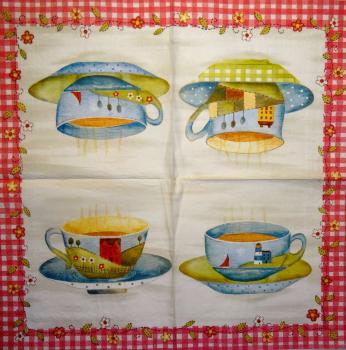 081 Dishes - 3 ply (red) - Ihr