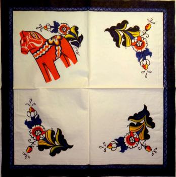 106 Horses - 3-ply - Dala - Sweden - CS