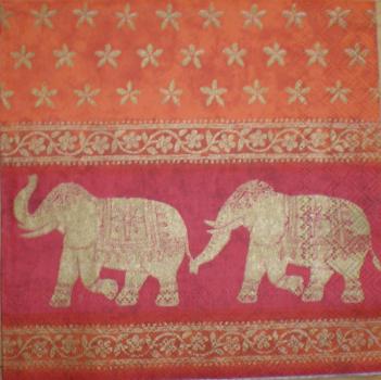 013 Elefant - 3-lagig - (orange) - Ihr - CS