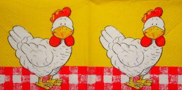134 Hahn, Huhn - 3 lagig (gelb) - CS