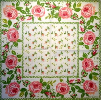 763 Rosen - 3-lagig - Caspari - Isabelle de Borchgrave