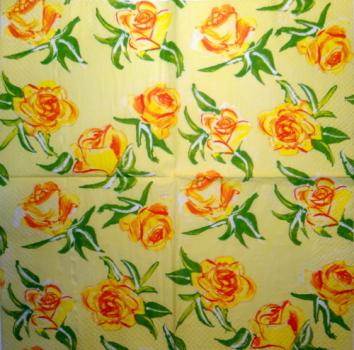 782 Rosen - 3-lagig (gelb/gelb) - Home Fashion