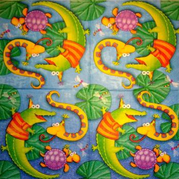 028 Animals Africa: Divers - 3-ply - Amscan - CS