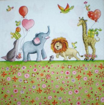 079 Tiere Afrika: Diverse - 3-lagig