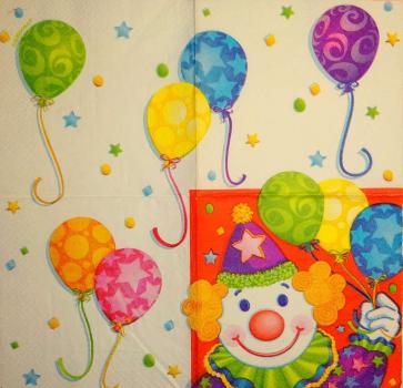 091 Clowns - 3-ply - Amscan