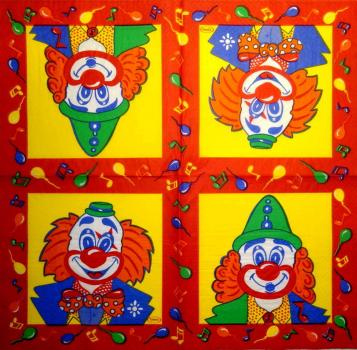 094 Clowns - 2-ply - Tifany