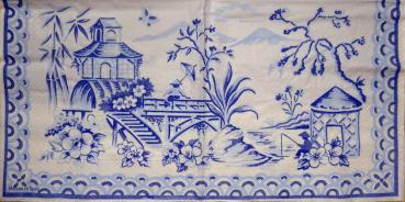 100 Asien - 3-lagig (blau) - Madame est Servie