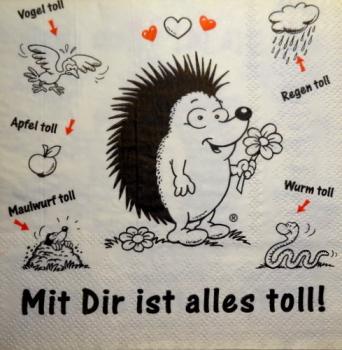 065 Animals Autumn - 3-ply (weiß)