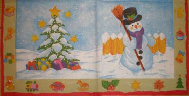 038 Schneemann - 3-lagig (gold)