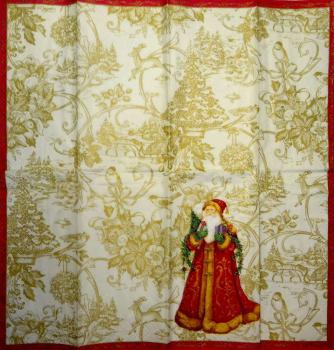 041 Indoor - 4-ply (cream) - Caspari - Handkerchief