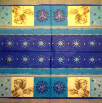 196 Engel - 3-lagig (blau) - Duni