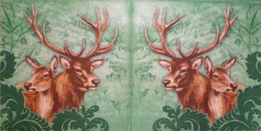 015 Deer - 3-ply (grün)