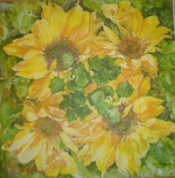 013 Sunflowers - 3-ply