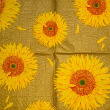 031 Sunflowers - 3-ply - Caspari