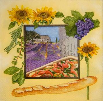 049 Sunflowers - 3-ply (yellow) - Ambiente