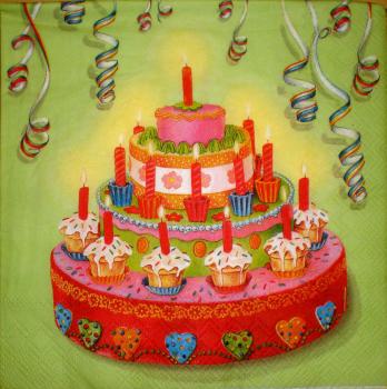 037 Cake - 3-ply (grün) - Ihr