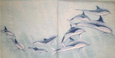 006 Delphin / Wal / Hai - 3-lagig - Ambiente