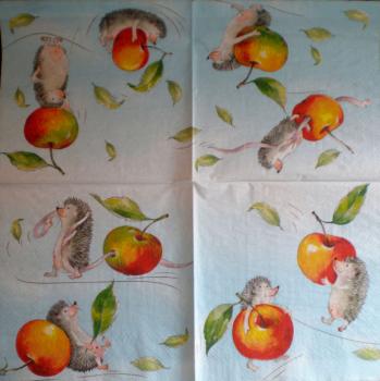 018 Animals Autumn - 3-ply (blue) - Click / Ihr