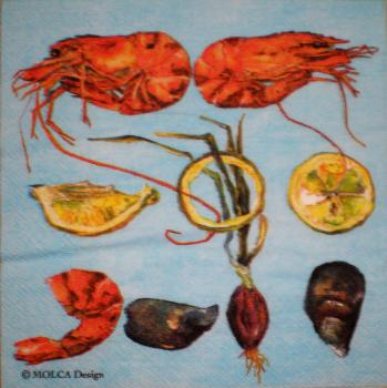 007 Crab - 3-ply - (blue) - MOLCA