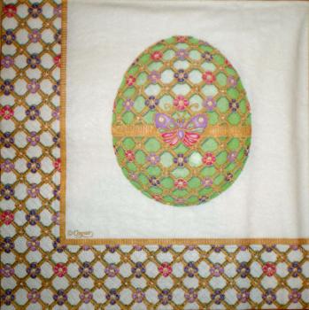 063 Eier, Ostereier - 3-lagig (creme) - Caspari