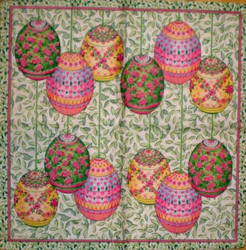 064 Eggs,  Easter Eggs - 3-ply - Caspari