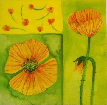 072 Anemonen, Mohn - 3-lagig