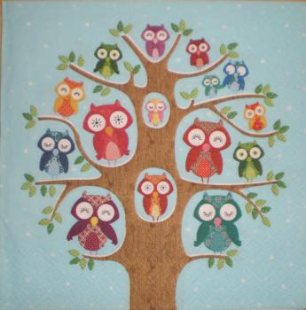 033 Owls - 3-ply (blue) - Ti-Flair - CS