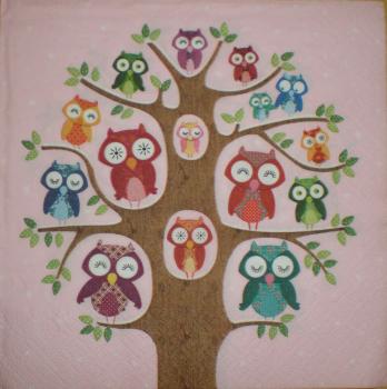 033 Owls - 3-ply (pink) - Ti-Flair