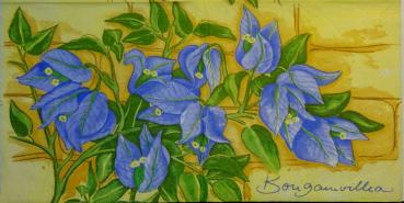007 Blumen Sonstige - 3 lagig (blau) - ti-flair