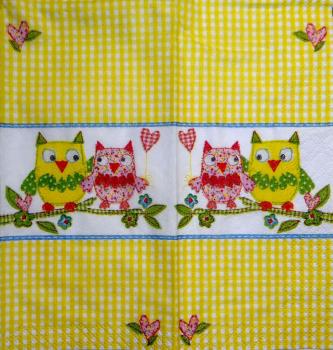 050 Owls - 4-ply - Colourful Life - Handkerchief