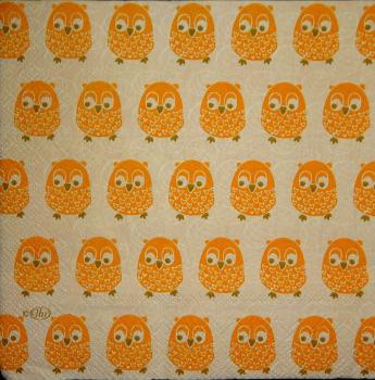 090 Owls - 3-ply (orange) - Ihr