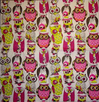 097 Owls - 3-ply (pink)