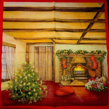 003 Winter Landscape - 3-ply (Tree left) - Ambiente