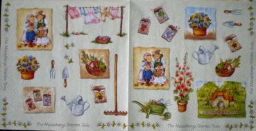 044 Garden - 3-ply (cream) - Ihr - Mousebergs