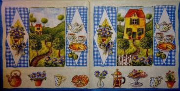 017 Garten - 3-lagig (creme/blau) - Ihr