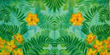 021 Blumen Sonstige - 3 lagig - Madame est Servie