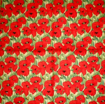020 Anemones, Poppy - 3-ply