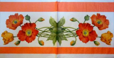 024 Anemones, Poppy - 3-ply - WIDA - 35x35cm