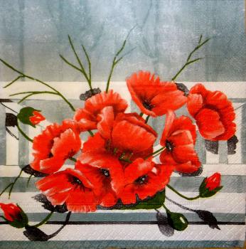025 Anemones, Poppy - 3-ply