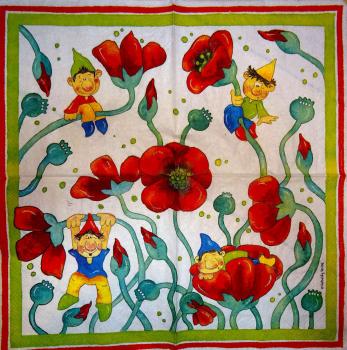 053 Anemones, Poppy - 3-ply - Vielseidig